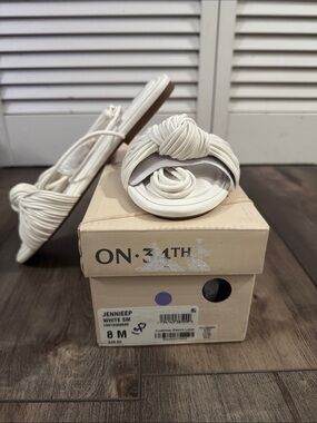 White Knot Slide Sandals